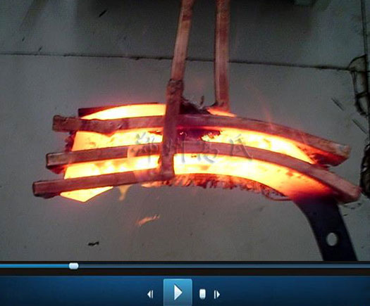 采用高频淬火机对镰刀片进行淬火热处理